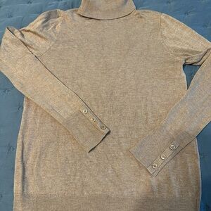 Ann Taylor Classic Camel Turtleneck